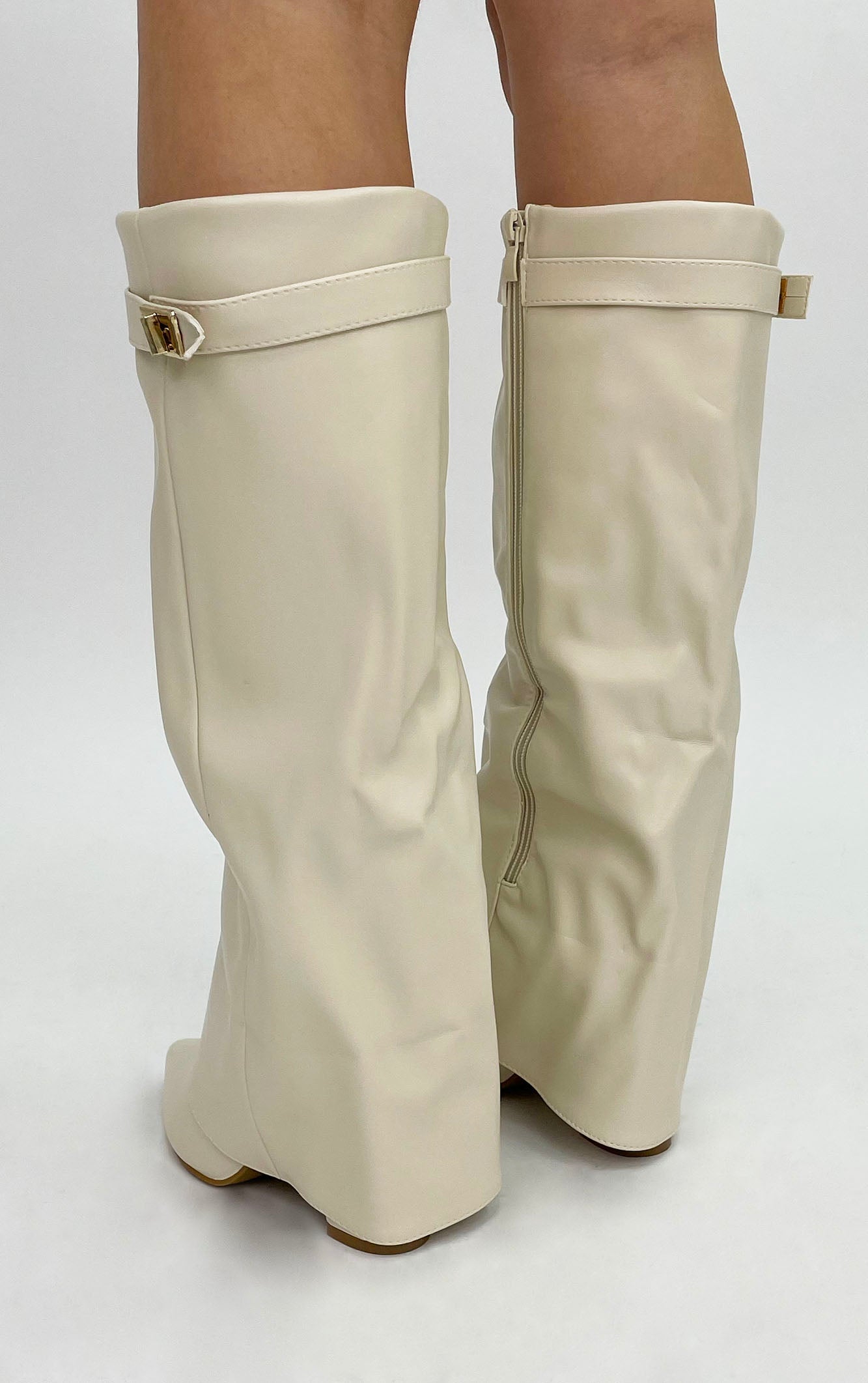 Calianté Shark Boots Kunstleder - Weiß