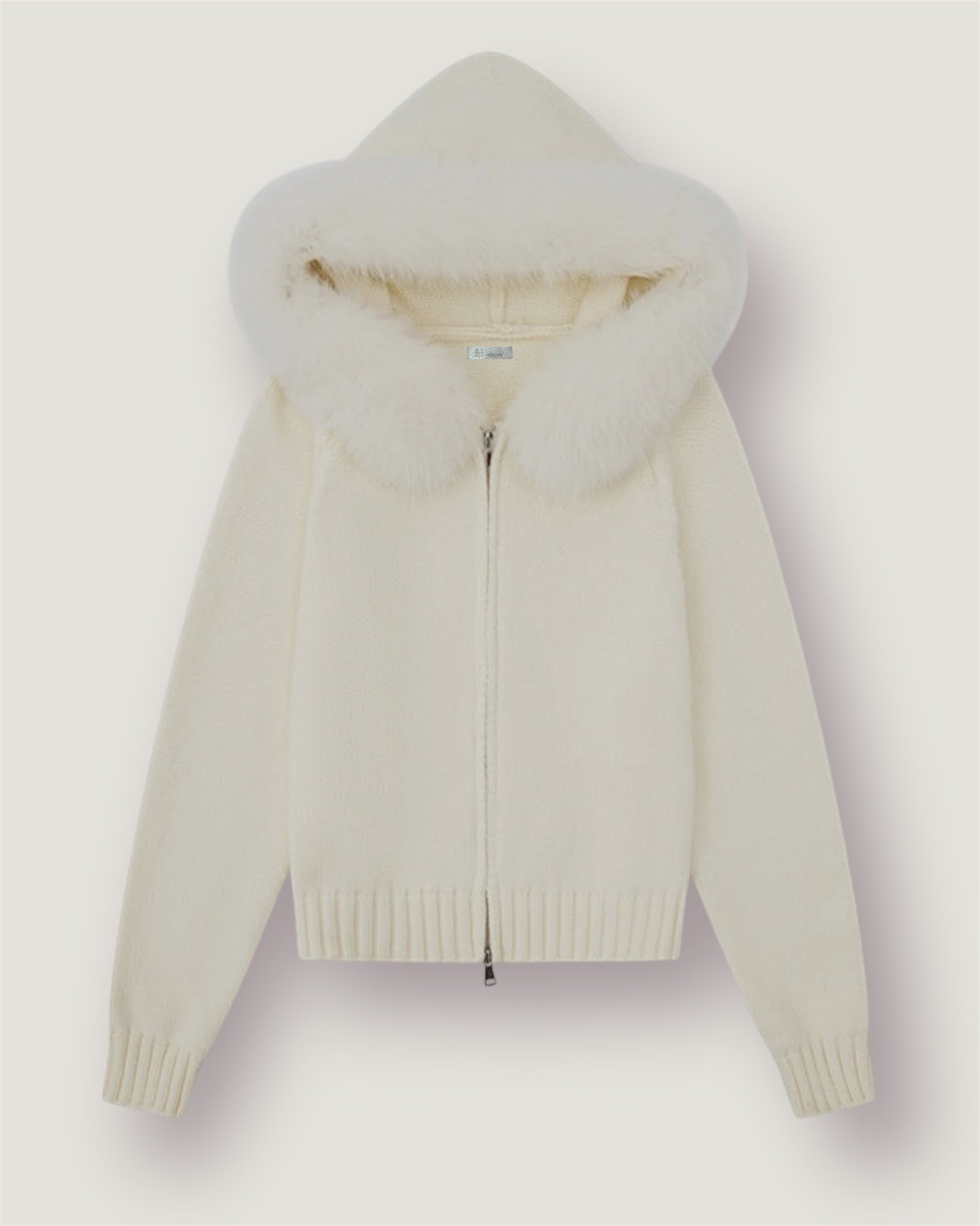 Cardigan mit Fuchs Fellbesatz